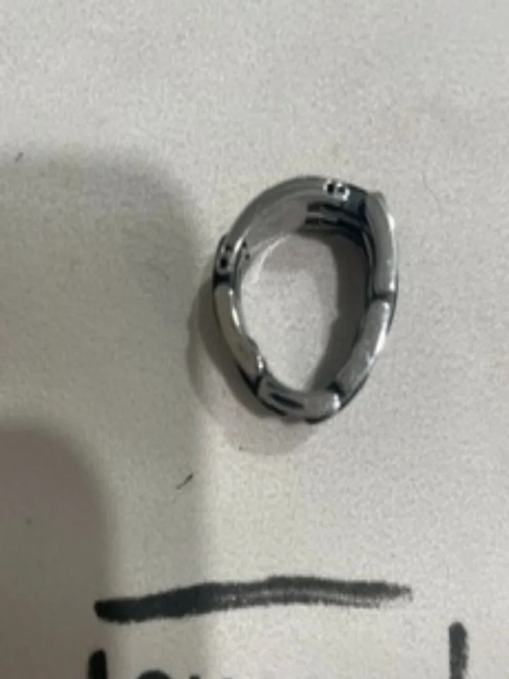 Ceramic Black Chanel ring
